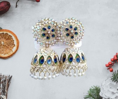 S ENTERPRISE Peacock Fashion Jhumki Beads, Pearl Alloy Jhumki Earring