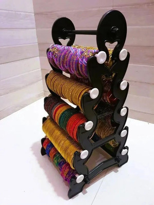 Zyntra Bangle Organizer Stand | Bangle Holder & Jewellery Display Stand for Women Plastic Earring Set