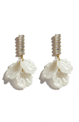 Cosmicpetals E4 feather Alloy Drops & Danglers