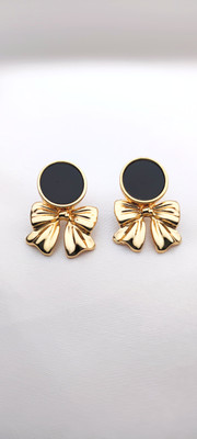 Elixi Gold Bow & Butterfly Earrings Stainless Steel Drops & Danglers