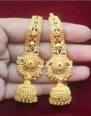 JB JEWELLERY Traditonal Light Weight Jhumka Earrings for Girl & Women Alloy Jhumki Earring Brass Jhumki Earring