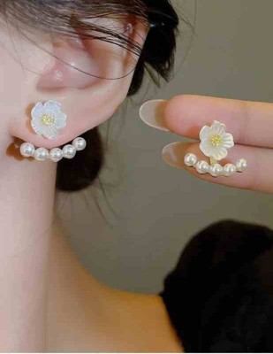 neze NZ39 FLORAL STUD EARRINGS Alloy Drops & Danglers