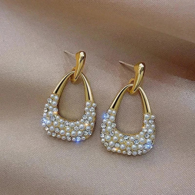 BISHMI ENTERPRISES Korean Light Weight Decore Square Cubic Zirconia Alloy Earring Set