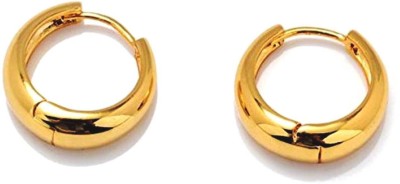 Divastri Jewellery Gold Bali Ear rings Stylish Unisex Earrings Earing for Mens Boys Girls-(2 PCS) Stainless Steel Hoop Earring