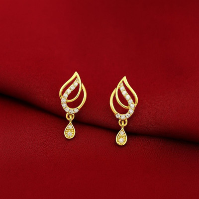 VIAANA CREATION Traditional AD Earrings Flower Printed Style Earrings Pearl Alloy Cuff Earring