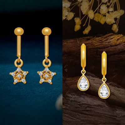 LUV FASHION Traditional Micron Plated Premium Earrings Collection For Women And Girls Brass Stud Earring