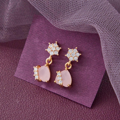 topshop TS 169 Cubic Zirconia, Diamond Brass Stud Earring