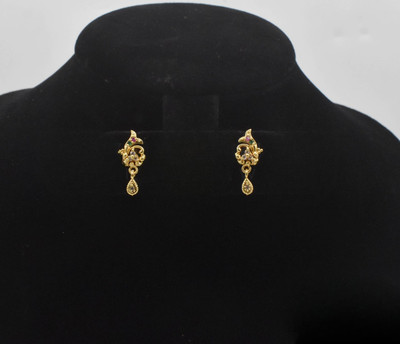 gvg Simple Jhumkas Cubic Zirconia Alloy Jhumki Earring