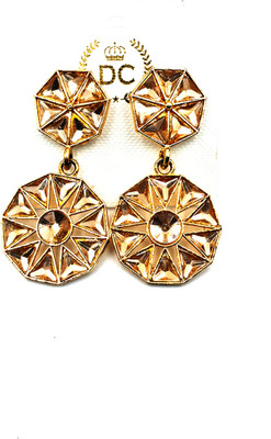 REQUANCE Modern Glam Rose Gold Earrings Metal Drops & Danglers