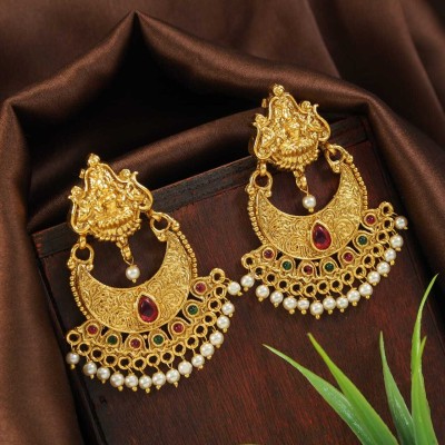 Atulya SGA-BLJ-E-101 Cubic Zirconia Brass Chandbali Earring