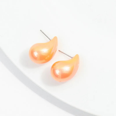 Litchi Elegant Crescent Hoop Earrings - Stylish Design for Everyday & Party Wear Stainless Steel Chandbali Earring