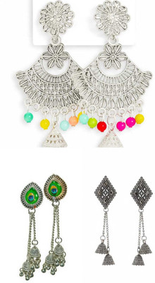 MR faishion BEAUTIFULL COMBO EARINGS SET Beads Alloy, Aluminum, Enamel Drops & Danglers, Jhumki Earring, Plug Earring