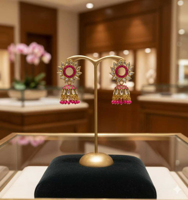 KARMAKAR CREATION Brass Jhumki Earring