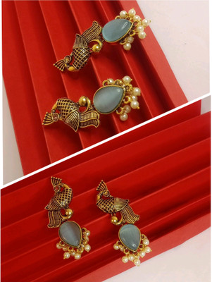 STARLIGHT STYLE peacock earring design antique earring set for women and girls traditional Stone, Alloy Drops & Danglers, Hoop Earring, Huggie Earring, Clip-on Earring, Earring Set STARLIGHT STYLE peacock earring design antique earring set for women and girls traditional Stone, Alloy Drops & Danglers, Hoop Earring, Huggie Earring, Clip-on Earring, Earring Set