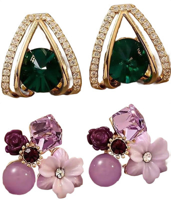 SVENT Combo Earing | Pearl Earrings Trendy | Party & Casual Jewelry for Women & Girls Alloy Earring Set