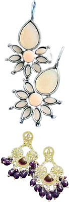 Hernger traders Simple Elegant Versatile Earring for Women Cubic Zirconia Alloy Earring Set