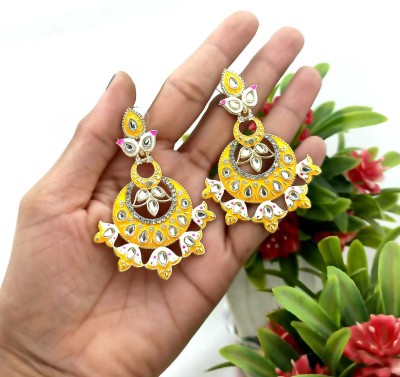 BUY FOR CHANGE LLP fancy earrings for woman Alloy Chandbali Earring, Clip-on Earring