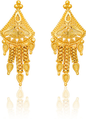 Drashti Collection Traditional Micron Plated Premium Earrings Collection For Women And Girls Brass Stud Earring