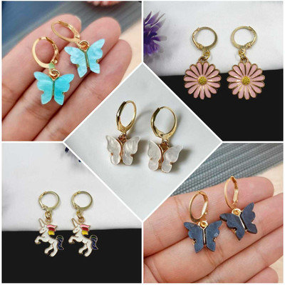 ELCETRATD JEWELLERY Radiant Harmony: Exquisite Earring Set Collection Brass Stud Earring