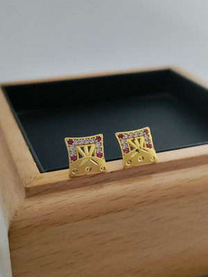 Bhagavati creation Bhagavati Brass Stud Earring