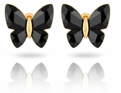 AARCHIS TRENDS Beatiful Gold Plated Beatiful Butterfly Earrings For Women And Girls Stainless Steel Stud Earring