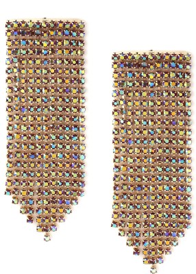 YELLOW CHIMES YCFJER-769CRYDNG-GL Crystal Metal Drops & Danglers