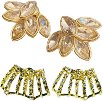 JassaJewelry Korean Elegant Stud Earrings for Girls and Women Alloy Stud Earring