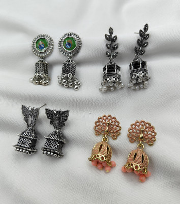 Beads Alloy Drops & Danglers, Earring Set, Jhumki Earring