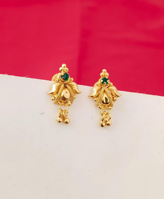 KAKOSHI IMITATION WOMEN'S EARRING Ruby Brass Drops & Danglers