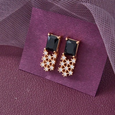 topshop TS 169 Cubic Zirconia, Diamond Brass Stud Earring