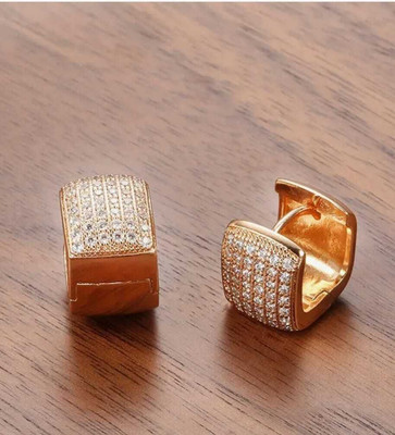 BalaCart Latest Fancy Stylish Clip Hook AD Stone Earring Zircon Copper Earring Set