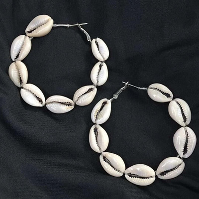 MAYRA TRADING shell earring Beads Alloy Stud Earring