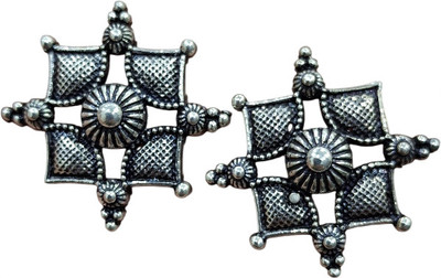 Kavi Traders Collection Silver Star Alloy Stud Earring