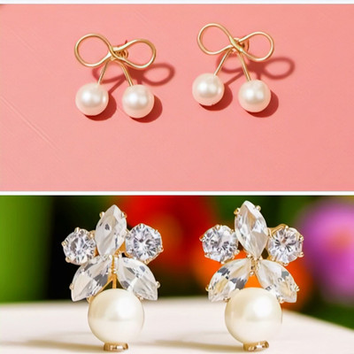 Sabita fashion 2combo 10 Alloy Stud Earring