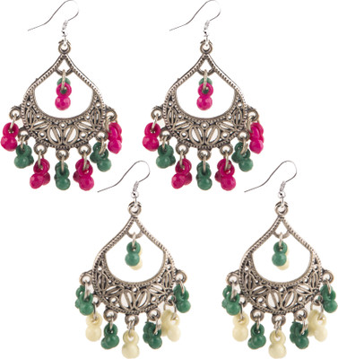 Jamleen Gallery Creative Frogs Ethnic Dangler Combo Set Alloy Jhumki Earring