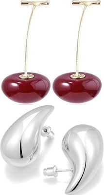 Celestique Stylish Fashionable Latest Cuffs Earrings for Women Girls Alloy Earring Set