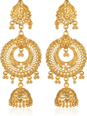 VIGHNAHARTA Trendy Beautiful Jhumki Jhumka Earring for Women and GirlsVFJ2514ERG Brass Jhumki Earring