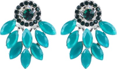 sunhari jewels Design314 Green Alloy Earring Set
