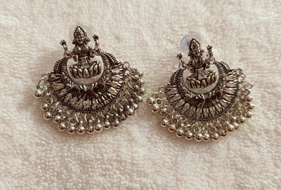 SAKETHAM SILVER LAKSHMI STUD EARRING Alloy Stud Earring