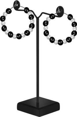 Neerajj Stylish & Trendy Crystal, Beads, Pearl Brass, Metal Tunnel Earring