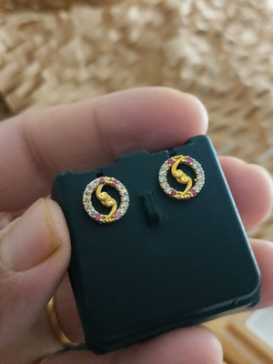 Bhagavati creation Bhagavati Brass Stud Earring