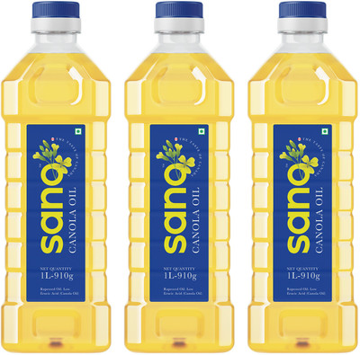 Sano canola 1+1+1L Canola Oil PET Bottle(3 x 1 L)