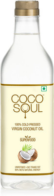 55% OFF on Coco Soul 100% Cold Pressed Virgin Coconut Oil - From the Makers of Parachute Coconut Oil Plastic Bottle(1 L) 55% OFF on Coco Soul 100% Cold Pressed Virgin Coconut Oil - From the Makers of Parachute Coconut Oil Plastic Bottle(1 L)