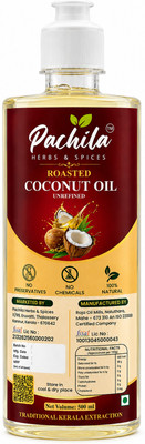 Pachila Herbs & Spices Kerala Roasted Coconut Oil | 100% Pure & Unrefined | Coconut Oil(500 ml)