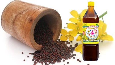 Annratnam Kachi Ghani Mustard Oil for good health Mustard Oil Plastic Bottle(1000 ml)