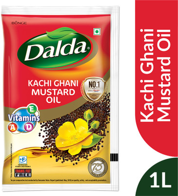Dalda Kachi Ghani Mustard Oil Pouch(1 L)