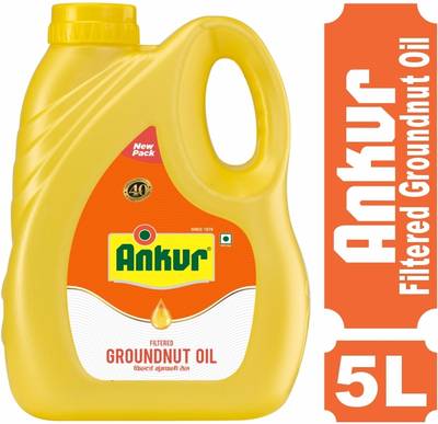 ANKUR Groundnut Oil Can  (5 L)