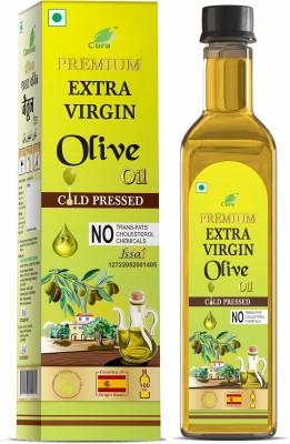 Cura Olive Oil 100ml | Multi-Purpose Use for Skin, Hair & Cooking | Cold Pressed Olive Oil Plastic Bottle(100 ml)