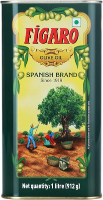 FIGARO OLIVE OIL 1 LTR TIN PACK OF 1 Olive Oil Tin(1000 ml)