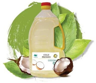 Healthy Roots 2L Cold Pressed Coconut Oil (Chekku) - 2 Litre Wood Pressed Oil Coconut Oil PET Bottle(2 L)